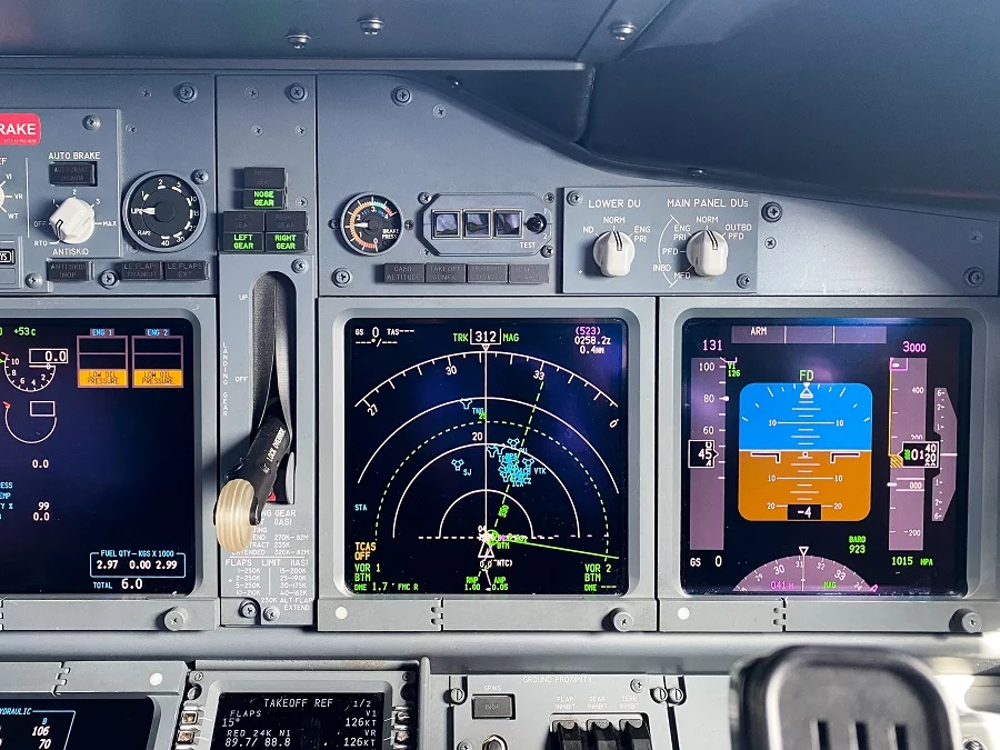 Real Boeing 737 NG Main Instrument Panel (copyrighted image used with permission)